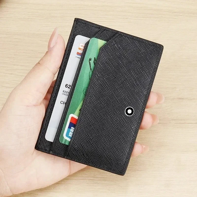 Leather Wallet Men - Business-Kartenetui für Herren aus PU-Leder, Schlankes
