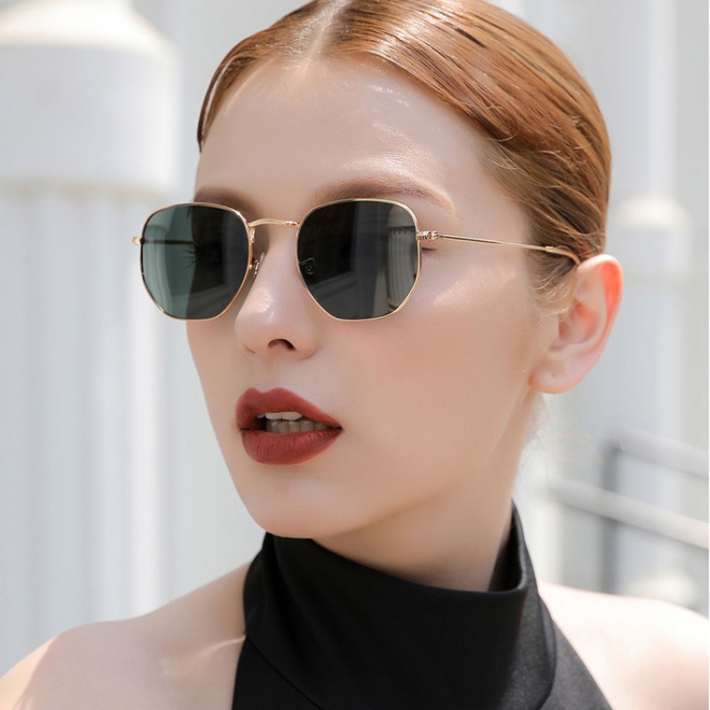 Sunglasses Uv400 - Runde Punk-Sonnenbrille für Männer, Luxusmarken-Designer Retro-Sonnenbrille