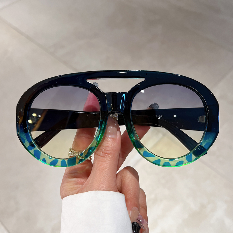Sunglasses Uv400 - Übergroße Runde Sonnenbrille für Männer, Modische