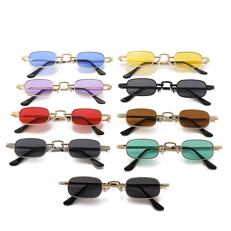 Sunglasses Uv400 - Neue kleine quadratische Sonnenbrille, trendige bunte