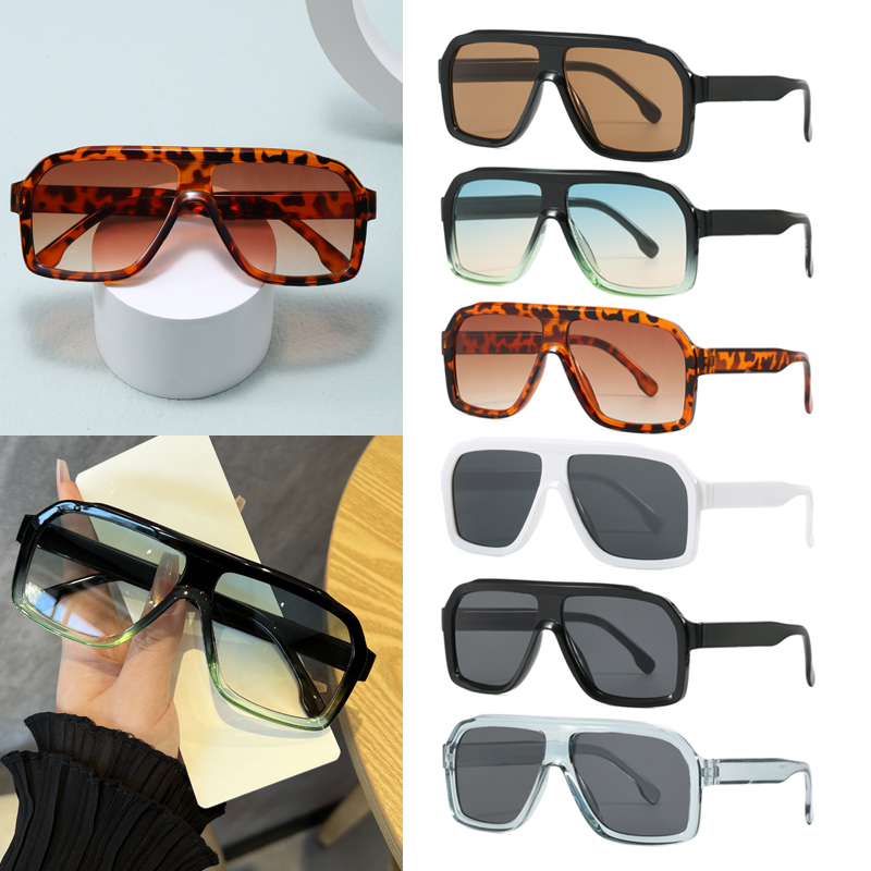 Sunglasses Uv400 - Übergroße Quadratische Blaulichtfilter-Brille für Damen und