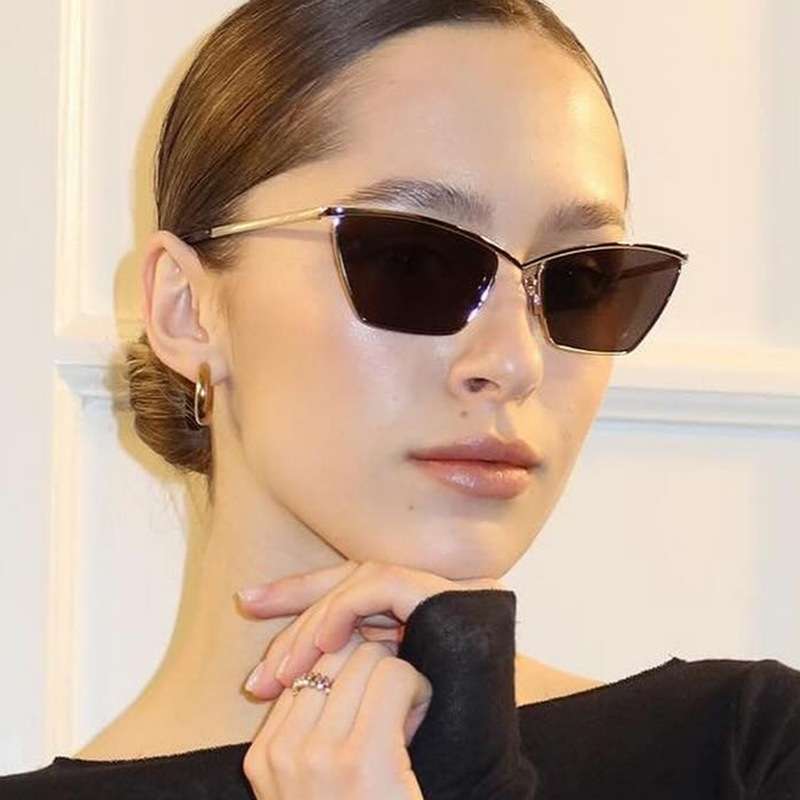 Sunglasses Uv400 - Neue Metall-Katzenaugen-Sonnenbrille im Retro-Stil, personalisierte Sonnenbrille
