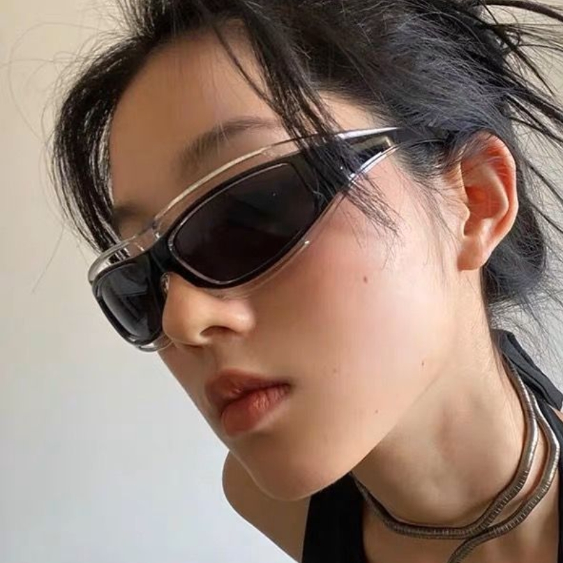 Sunglasses Uv400 - Katzenaugen-Brille im Punk-Stil, Damen-Sonnenbrille, Modische Brillen,