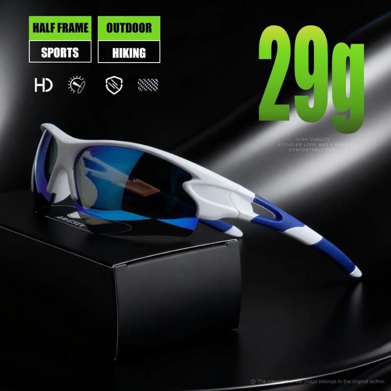 Sunglasses Uv400 - Umschließende Sport-Polarisationsbrillen mit UV400-Schutz für Radfahren,