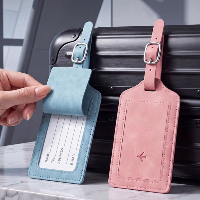 Travel Luggage Set - 1 Stück PU-Leder Gepäckanhänger für Damen