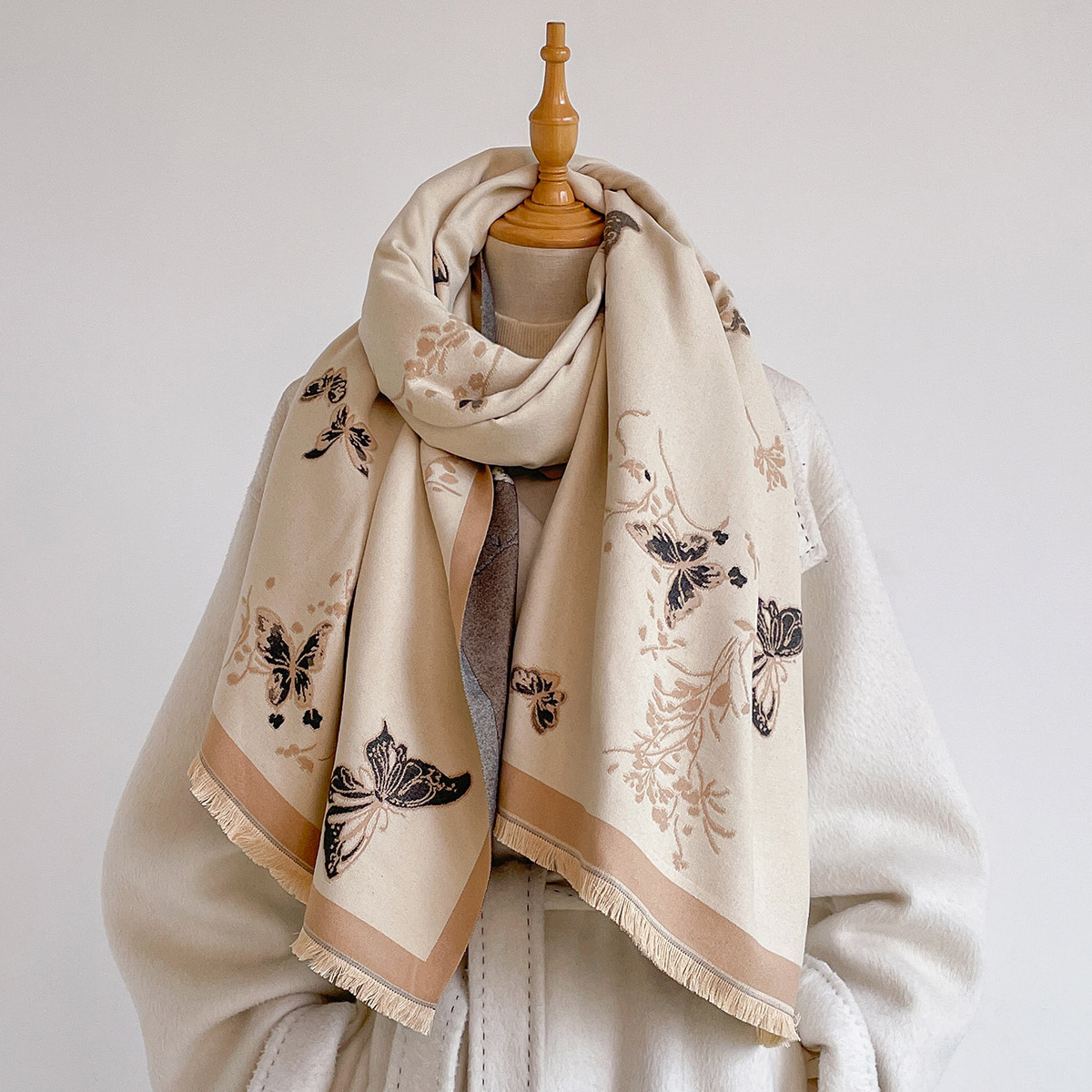 Damen-Schal aus Kaschmir-Imita – Cashmere Scarf Bewertung und Preis