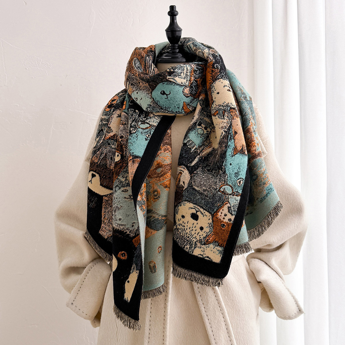 Damen-Schal aus Kaschmir-Imita – Cashmere Scarf Bewertung und Preis