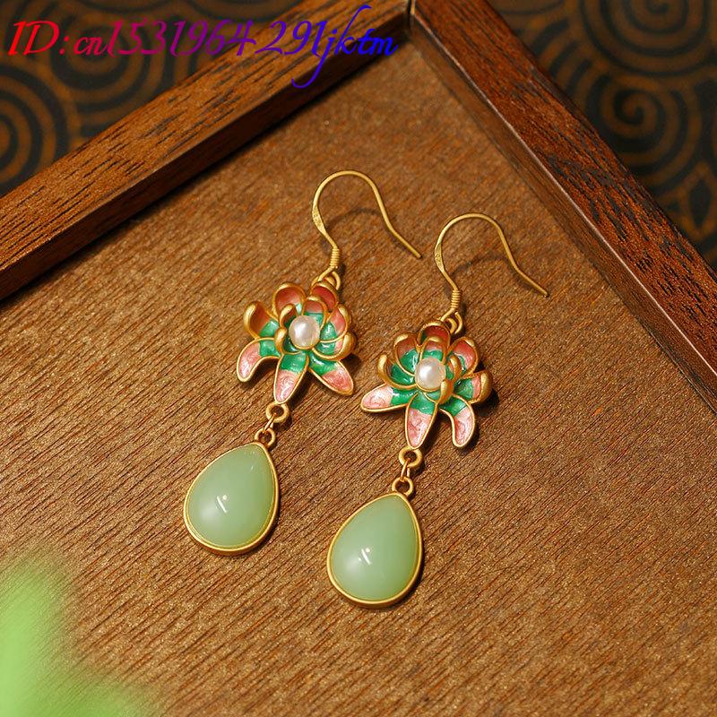 Grüne Natürliche Jade Wassertr – Gold Plated Jewelry Bewertung und Preis