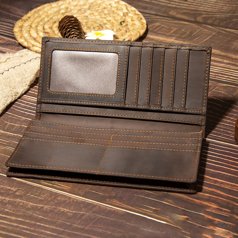 Herren Echtleder Lange Geldbör – Leather Wallet Men Bewertung und Preis
