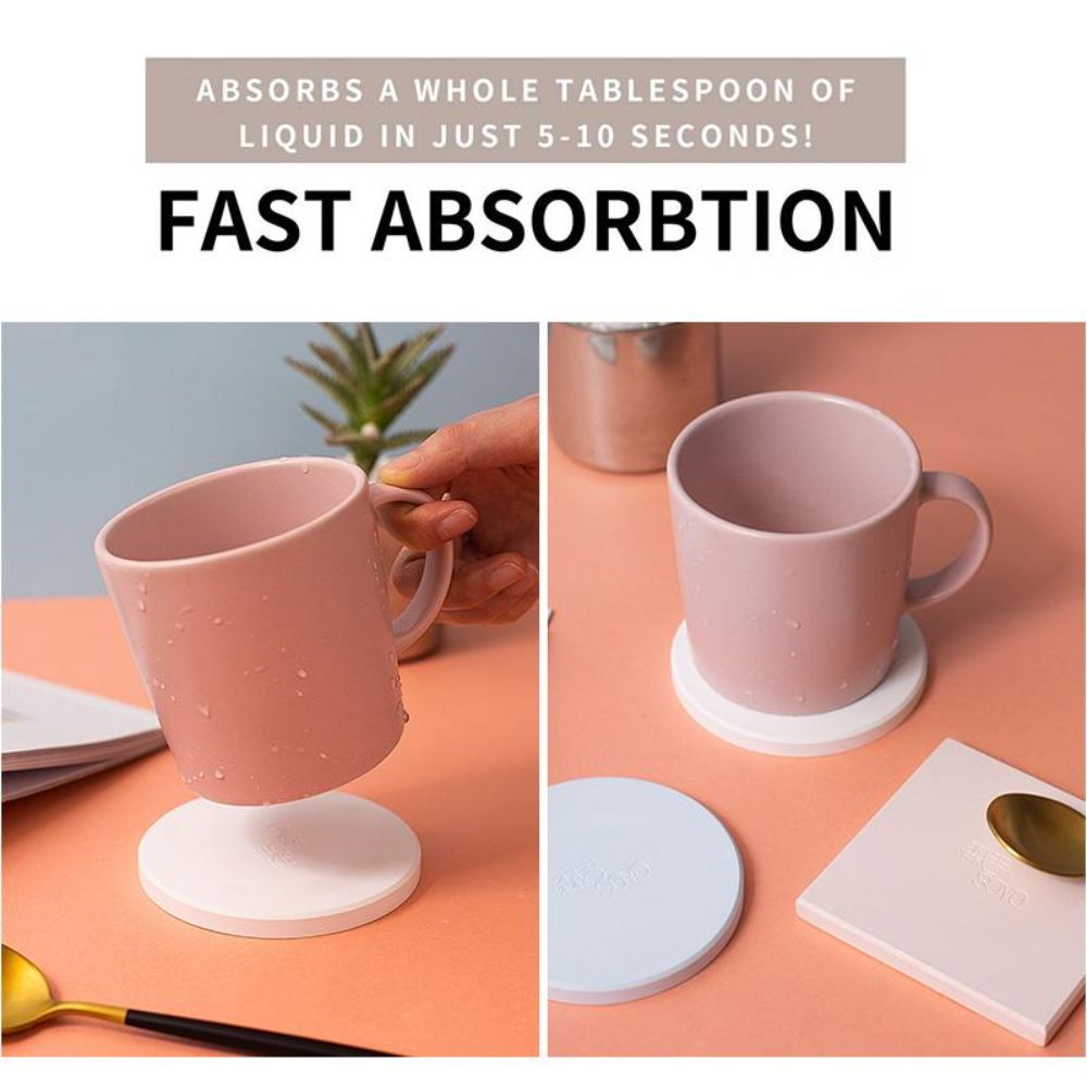 Neue schnell trocknende Kiesel – Marble Coaster Set Bewertung und Preis