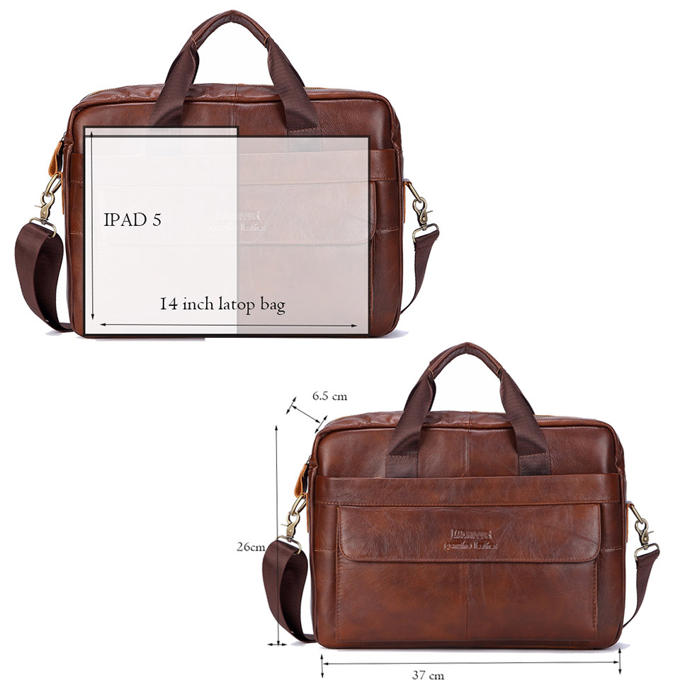 Männer Echtem Leder Handtasche – Leather Briefcase Bewertung und Preis