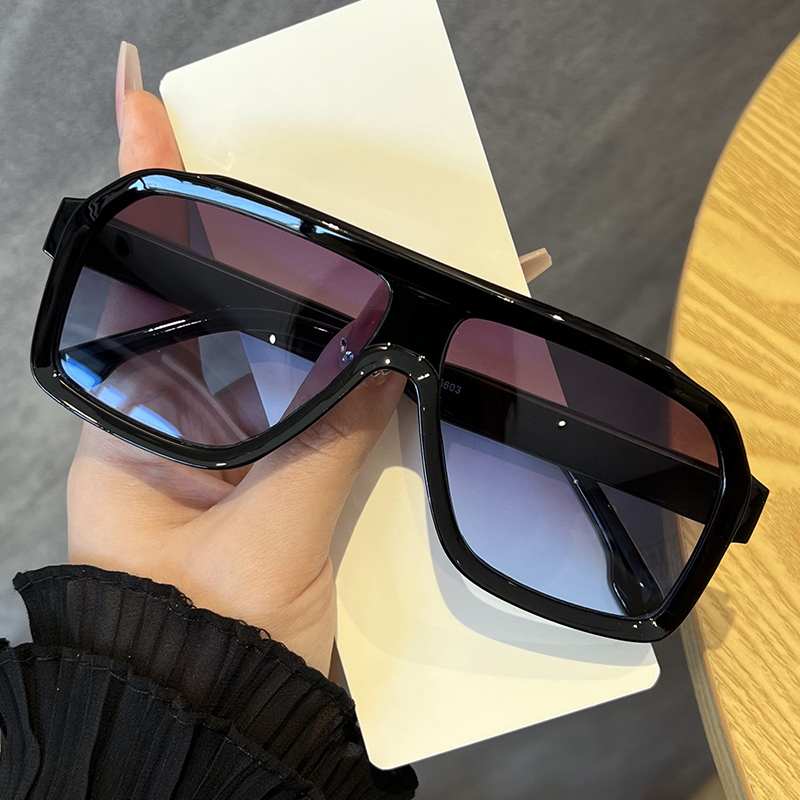 Übergroße Quadratische Blaulic – Sunglasses Uv400 Bewertung und Preis
