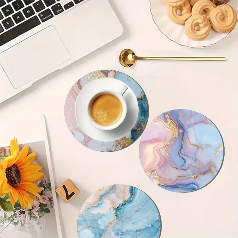 4 Stück Untersetzer mit Marmor – Marble Coaster Set Bewertung und Preis