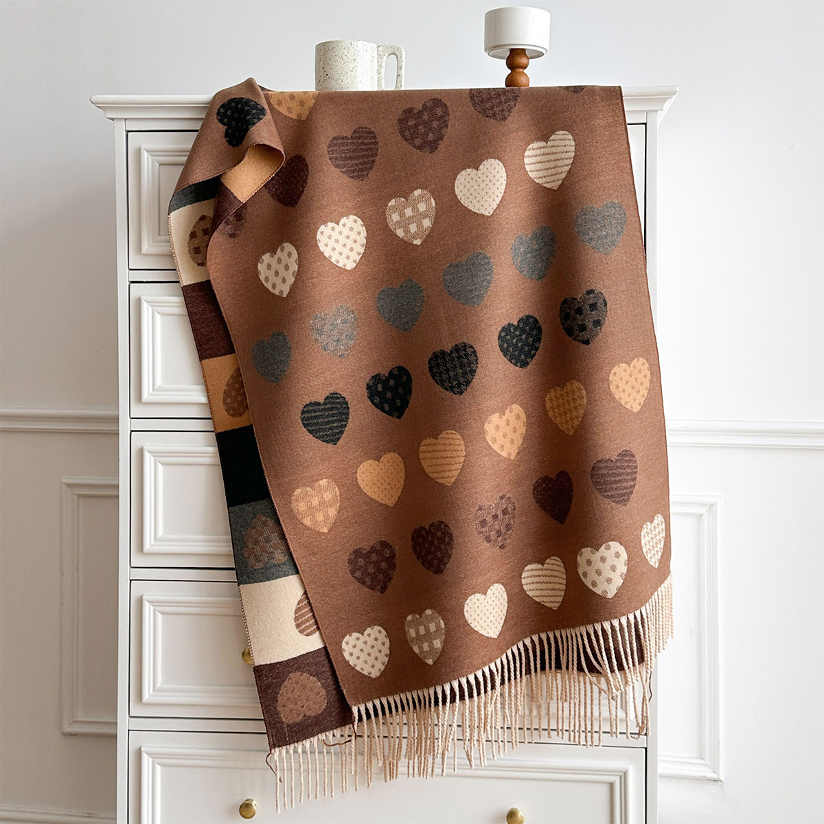 Damen-Schal aus Kaschmir-Imita – Cashmere Scarf Bewertung und Preis