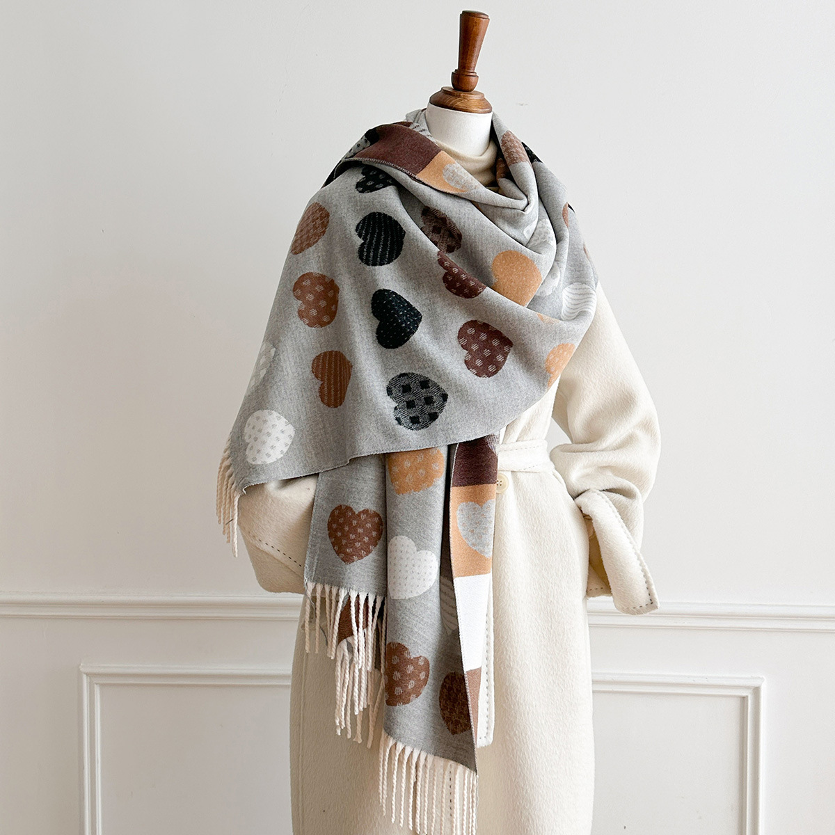 Damen-Schal aus Kaschmir-Imita – Cashmere Scarf Bewertung und Preis
