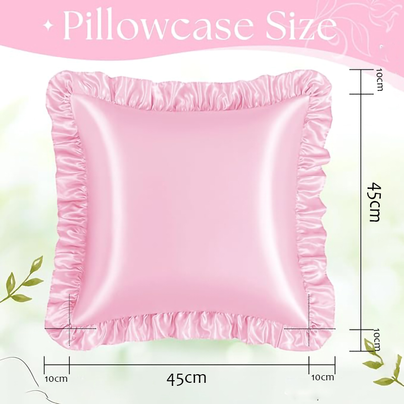 2 Stück Satin-Rüschenkissenbez – Silk Pillowcase Bewertung und Preis