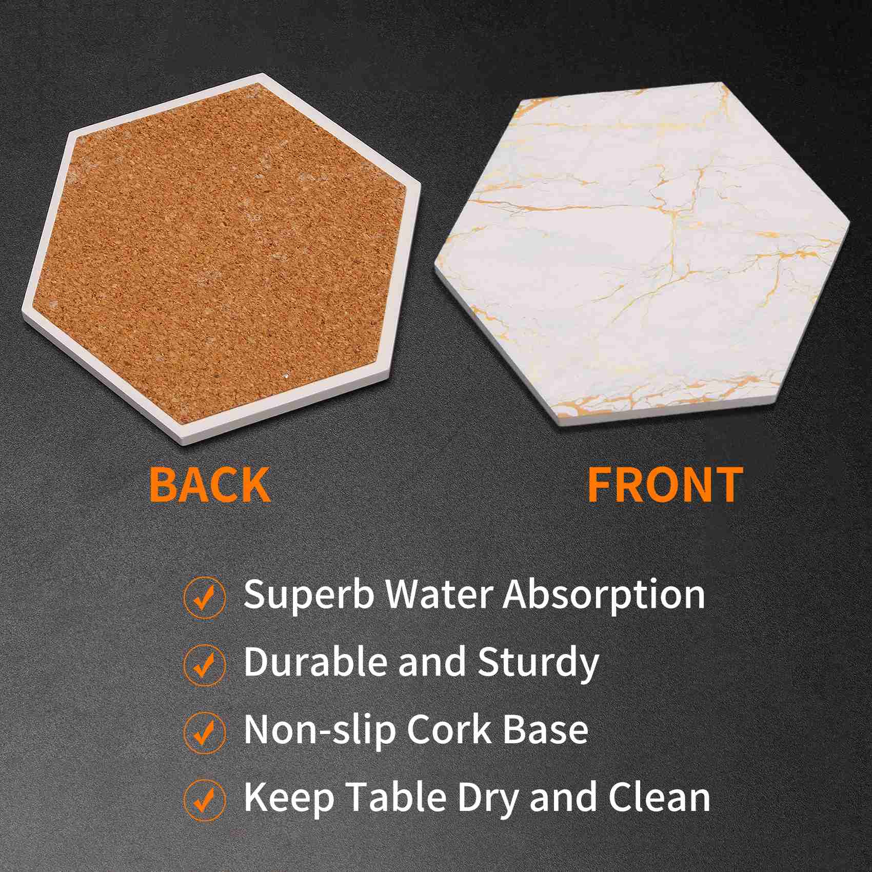 A69E8 PC-Untersetzer für Geträ – Marble Coaster Set Bewertung und Preis